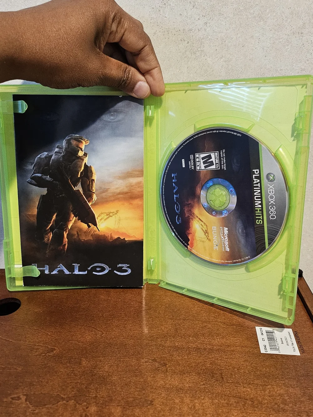 Microsoft Xbox 360 Halo 3 Platinum Hits - Black/Green Cover